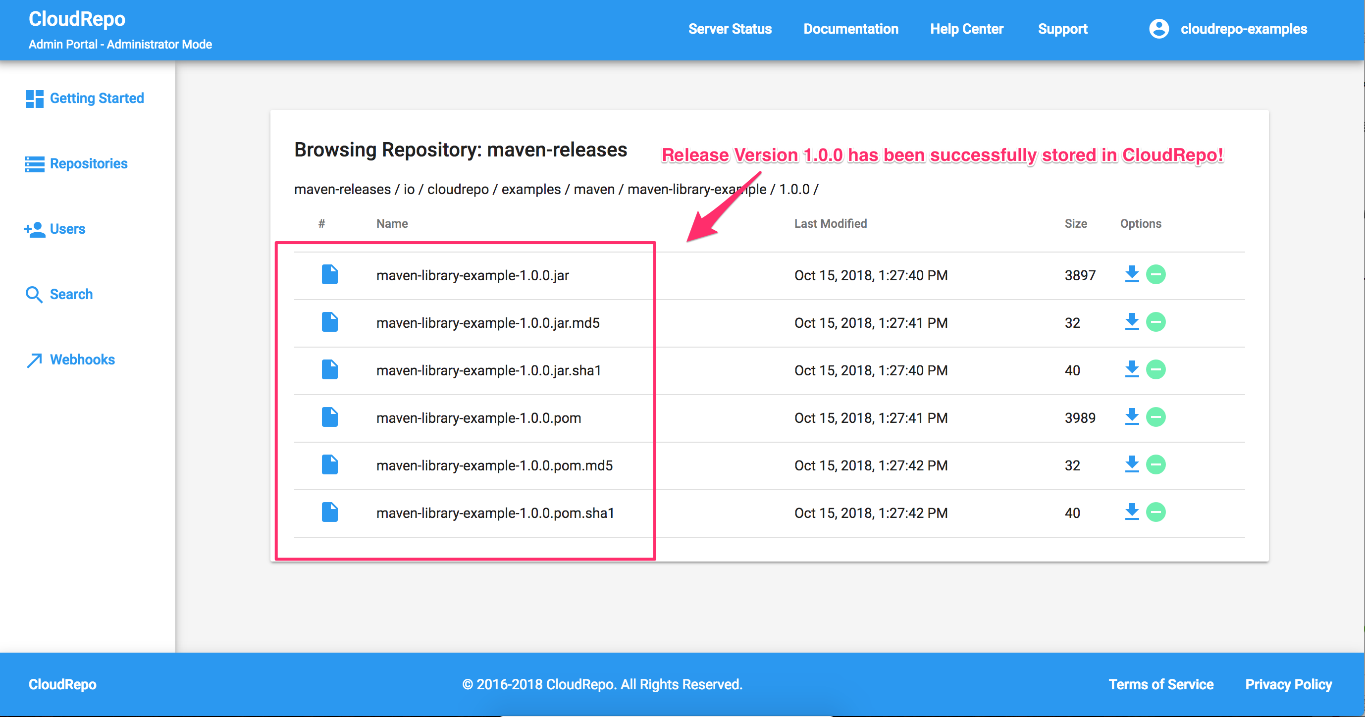 CloudRepo Release Repository