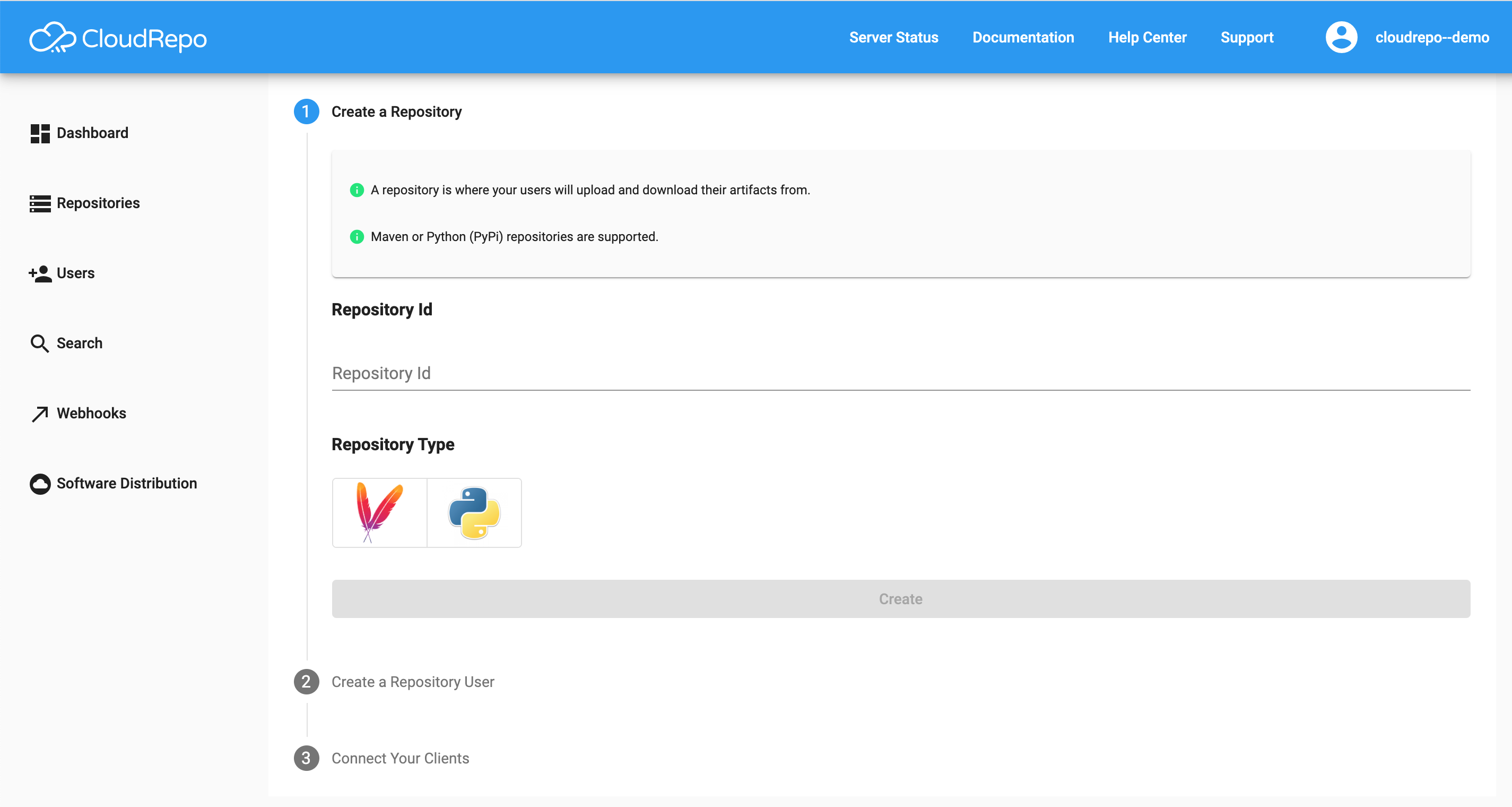 CloudRepo onboarding