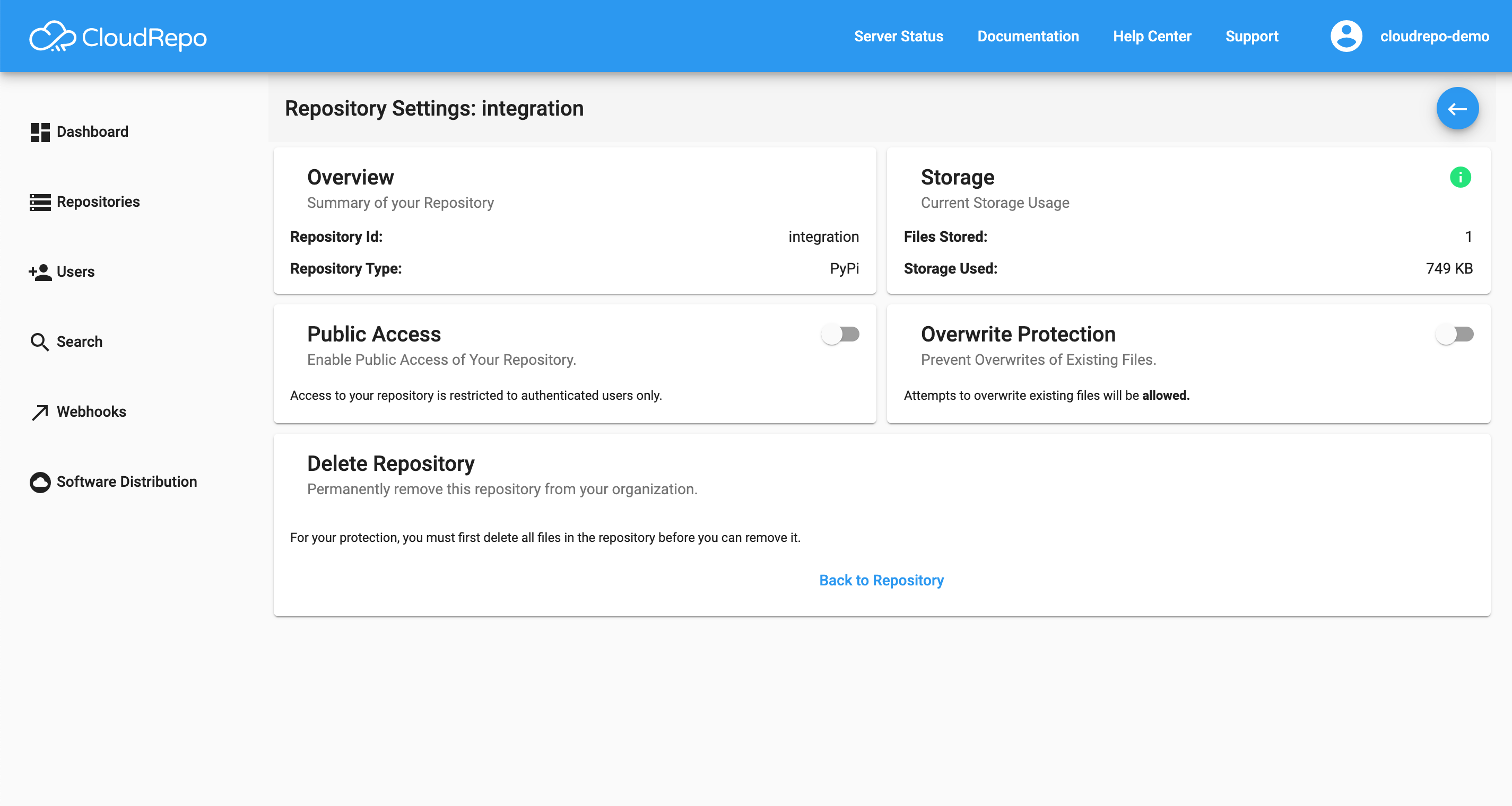 CloudRepo repository