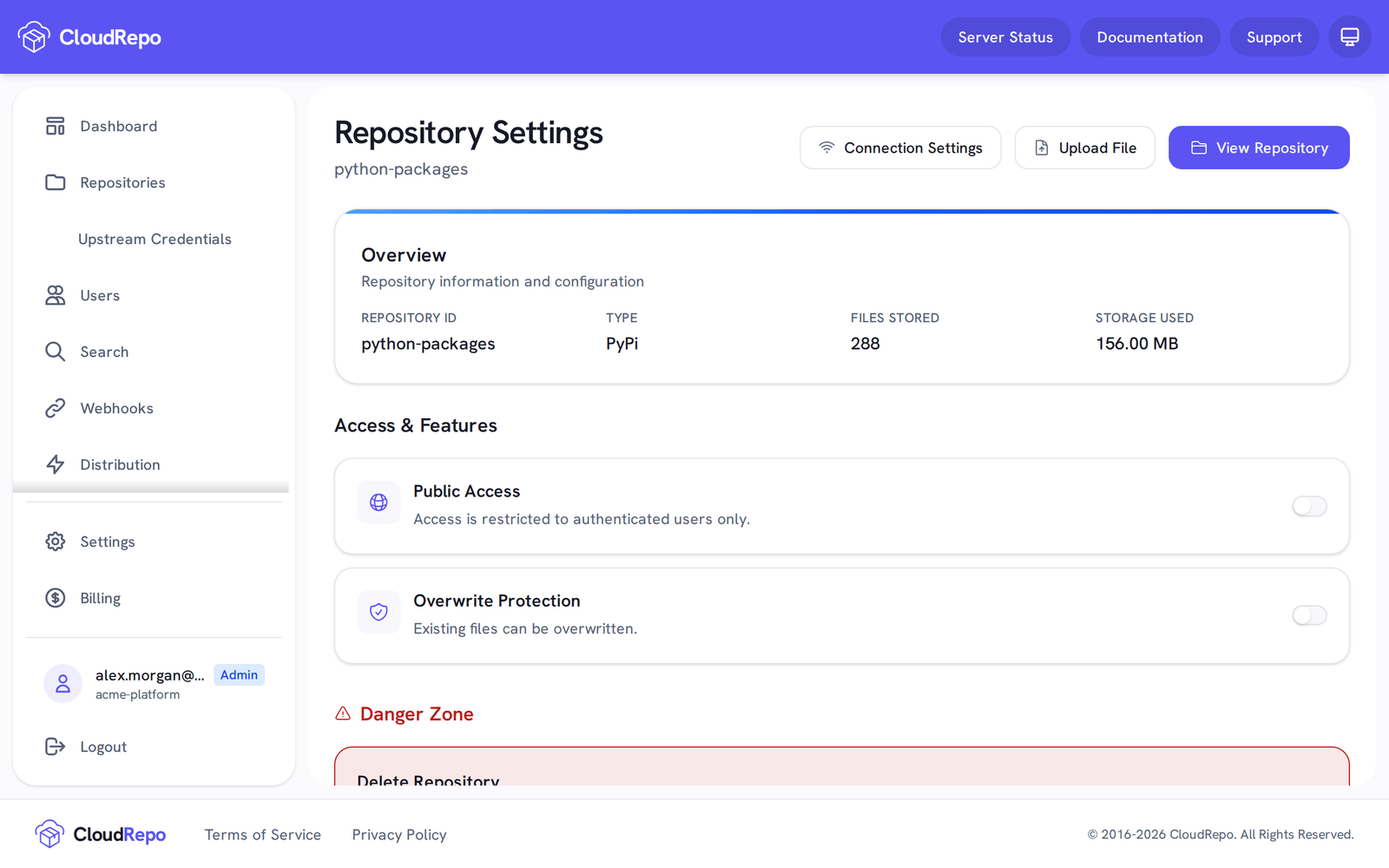 Overwrite Protection is now off, and the card says existing files can be overwritten.